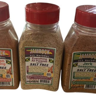 Jamrock 3 pack All purpose,Chicken and Jerk seasoning ,free salt, free Gluten, free GMO.